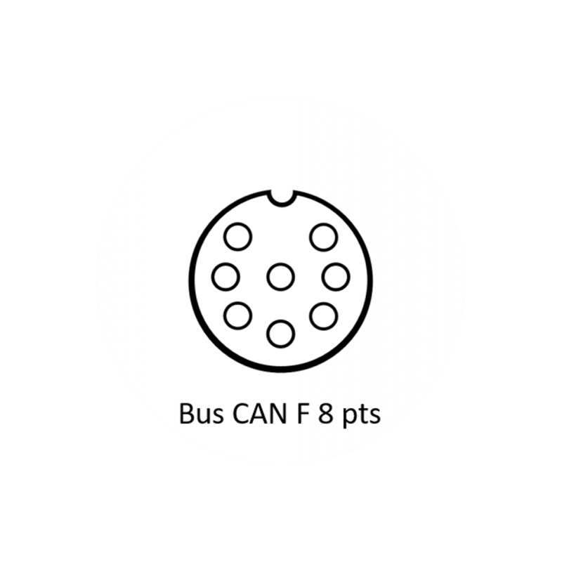 Connecteur M12 femelle 8 points